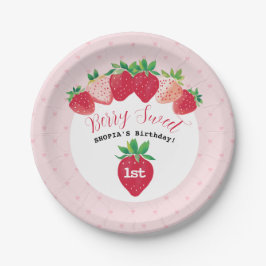Berry Sweet 1. Geburtstag Pappteller