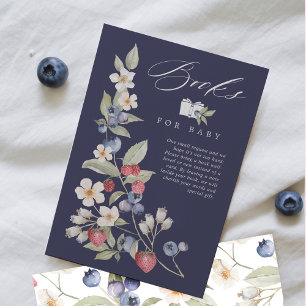 Berry Sweet Baby Berries & Blume Bücher für Baby Einladung