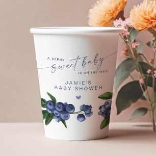 Berry Sweet Baby Blaubeer-Baby-Party Pappbecher
