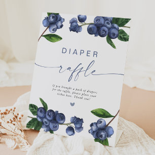Berry Sweet Baby Blaubeer-Windel-Raffle-Podium Sockelschild