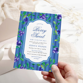 Berry Sweet Baby Blueberries Babydusche Einladung