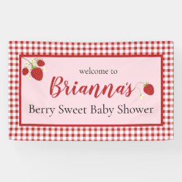 Berry Sweet Baby Duschbanner| Rosa und Rot Banner