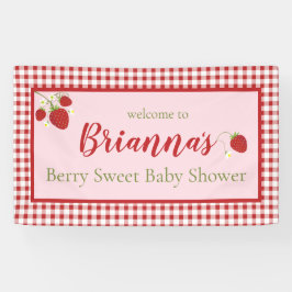 Berry Sweet Baby Duschbanner| Rosa und Rot Banner