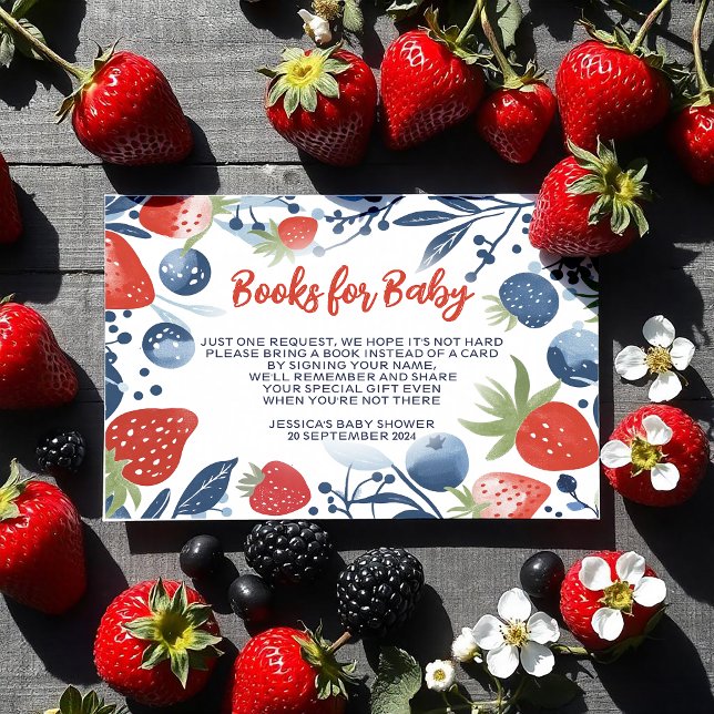 Berry Sweet Baby Duschbücher für Baby Begleitkarte (Von Creator hochgeladen)