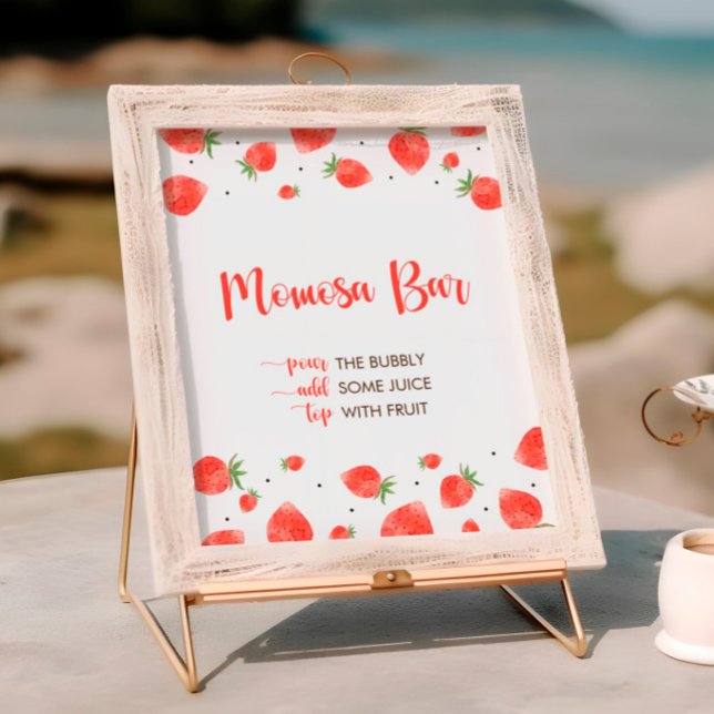 Berry Sweet Baby Dusche, Momosa Bar Sign Poster (Von Creator hochgeladen)