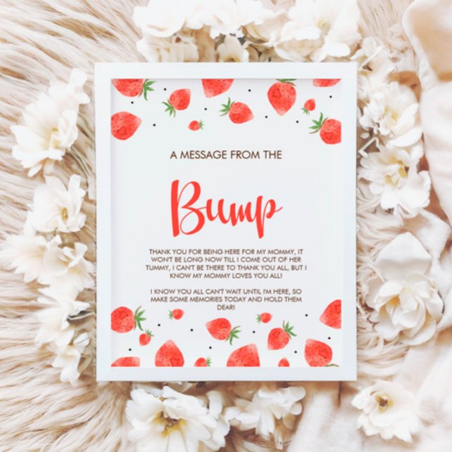Berry Sweet Baby Dusche Nachricht von der Bump-Sig Poster (Von Creator hochgeladen)