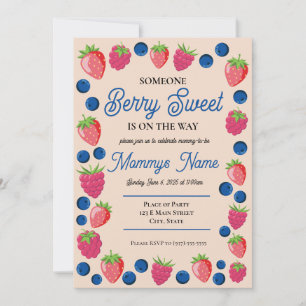 Berry Sweet Baby Einladung