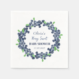 Berry Sweet Baby Shower Blaubeere Baby Mädchen Jun Serviette