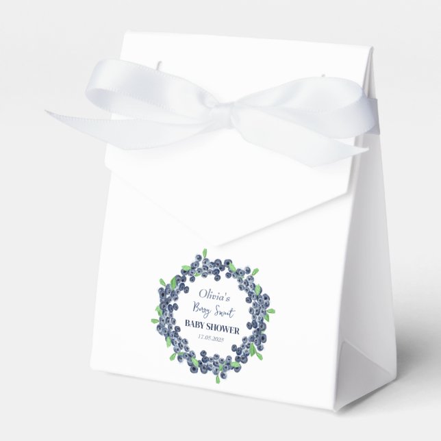 Berry Sweet Baby Shower Blueberry Baby Boy Geschenkschachtel (Vorderseite)