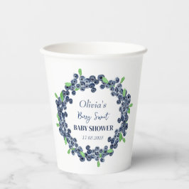 Berry Sweet Baby Shower Blueberry Baby Boy Pappbecher