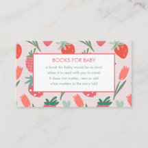 Berry Sweet Baby Shower Buchwunsch Antwortkarte