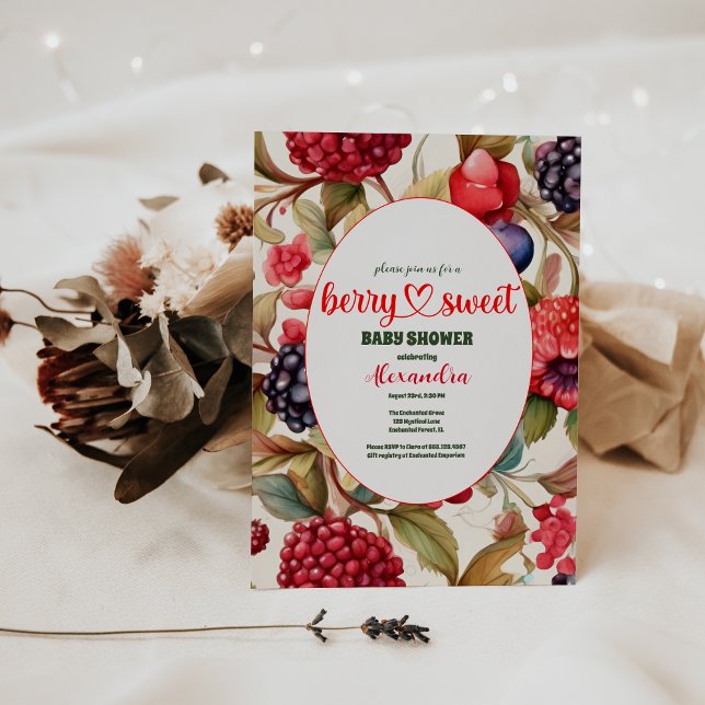 Berry Sweet Baby Shower Einladung (Von Creator hochgeladen)