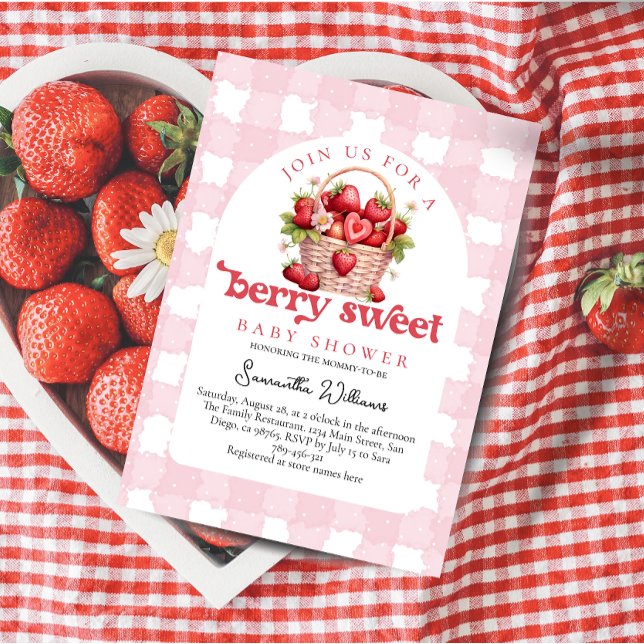 Berry Sweet Baby Shower Einladung (Von Creator hochgeladen)