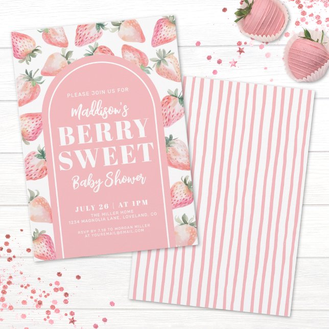 Berry Sweet Baby Shower Einladung (Berry Sweet Baby Shower Invitation )