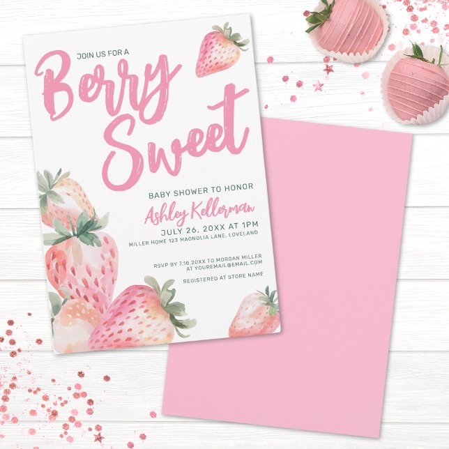 Berry Sweet Baby Shower Einladung (Berry Sweet Baby Shower Invitation)