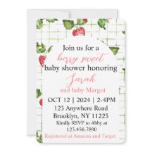 Berry Sweet Baby Shower Einladung