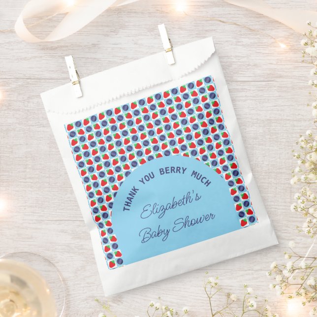 Berry Sweet Baby Shower Geschenktütchen (Ausgeschnitten)