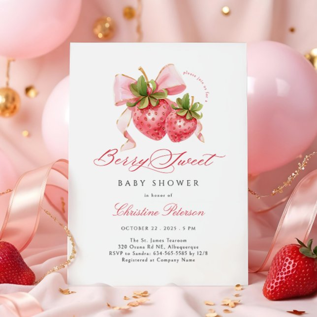 Berry Sweet Baby shower Invitation (Créateur téléchargé)