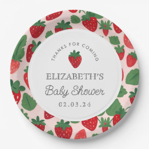 Berry Sweet Baby Shower Picnic Pappteller