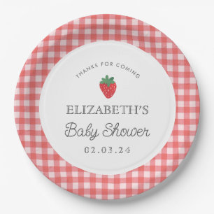 Berry Sweet Baby Shower Picnic Pappteller