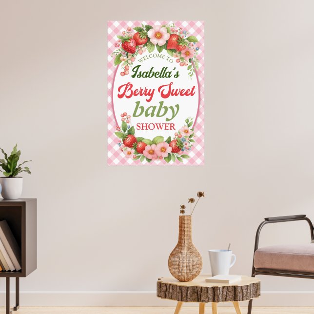 Berry Sweet Baby Shower Poster (Wohnzimmer 3)