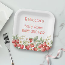 Berry Sweet Baby Shower Strawberries Blossom