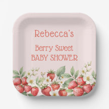 Berry Sweet Baby Shower Strawberries Blossom