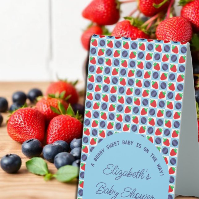 Berry Sweet Baby Shower Tischaufsteller (Von Creator hochgeladen)