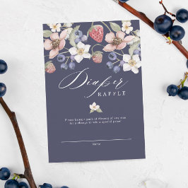 Berry Sweet Baby Shower Wild Berries & Flowers Begleitkarte