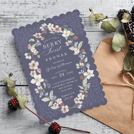 Berry Sweet Baby Shower Wild Berries & Flowers Einladung