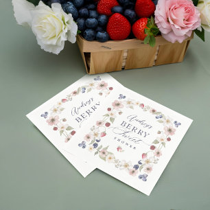 Berry Sweet Baby Shower Wilde Berries & Blume Serviette