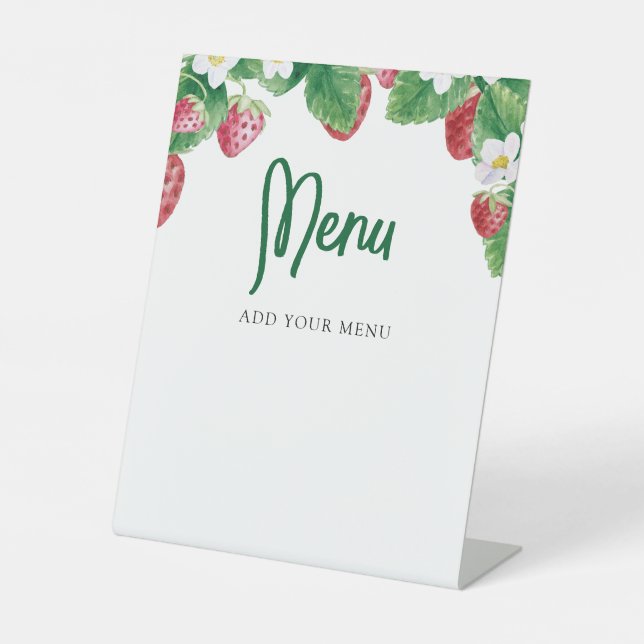 Berry Sweet Baby Showmenu Sockelschild (Vorderseite)
