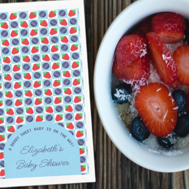 Berry Sweet Baby Showpaper Napkins Serviette (Von Creator hochgeladen)