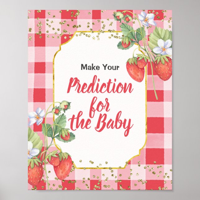 Berry Sweet Berries Vorhersagen für Babyposter Poster (Vorne)