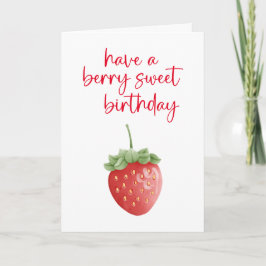 Berry Sweet Birthday Card Karte
