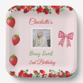 Berry Sweet Birthday Foto Pappteller
