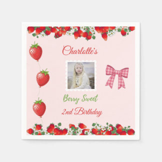 Berry Sweet Birthday Foto Serviette