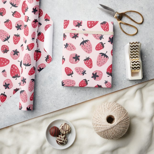 Berry Sweet Birthday Geschenkpapier (Kunsthandwerk)