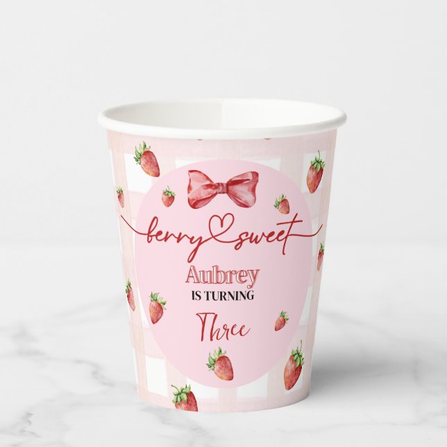 Berry Sweet Birthday Pappbecher (Links)