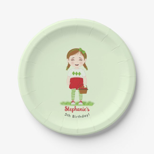 Berry Sweet Birthday Pappteller (Vorderseite)
