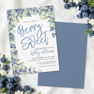 Berry Sweet Blaubeer-Baby-Party Einladung