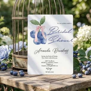 Berry Sweet Blaubeer-Junggesellinnenabschied Einladung