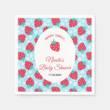 Berry Sweet Blue Erdbeer-Baby-Party