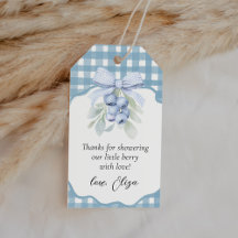Berry Sweet Blueberry Baby Shower Dankeschön Gesch