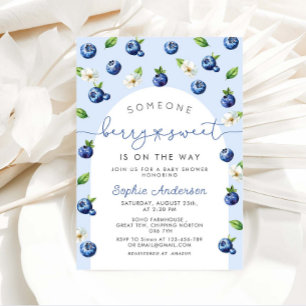 Berry Sweet Blueberry Baby Shower Einladung