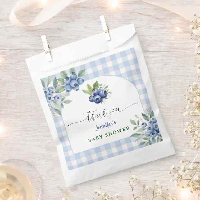Berry Sweet Blueberry Baby Shower Geschenktütchen (Ausgeschnitten)