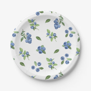 Berry Sweet Blueberry Baby Shower Pappteller