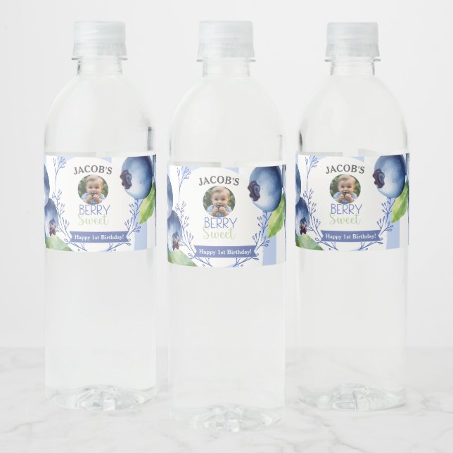 Berry Sweet Blueberry étiquettes bouteille d'eau (Bouteilles)