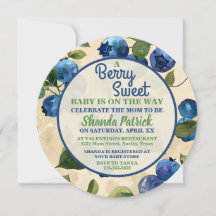 Berry Sweet Blueberry Theme Babydusche