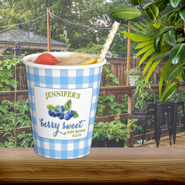 Berry Sweet Blueberry Theme Babydusche Pappbecher (Von Creator hochgeladen)